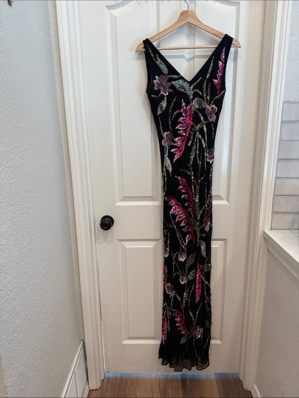 Sue Wong Nocturne sequin floral maxi dress - Picture 10 of 15